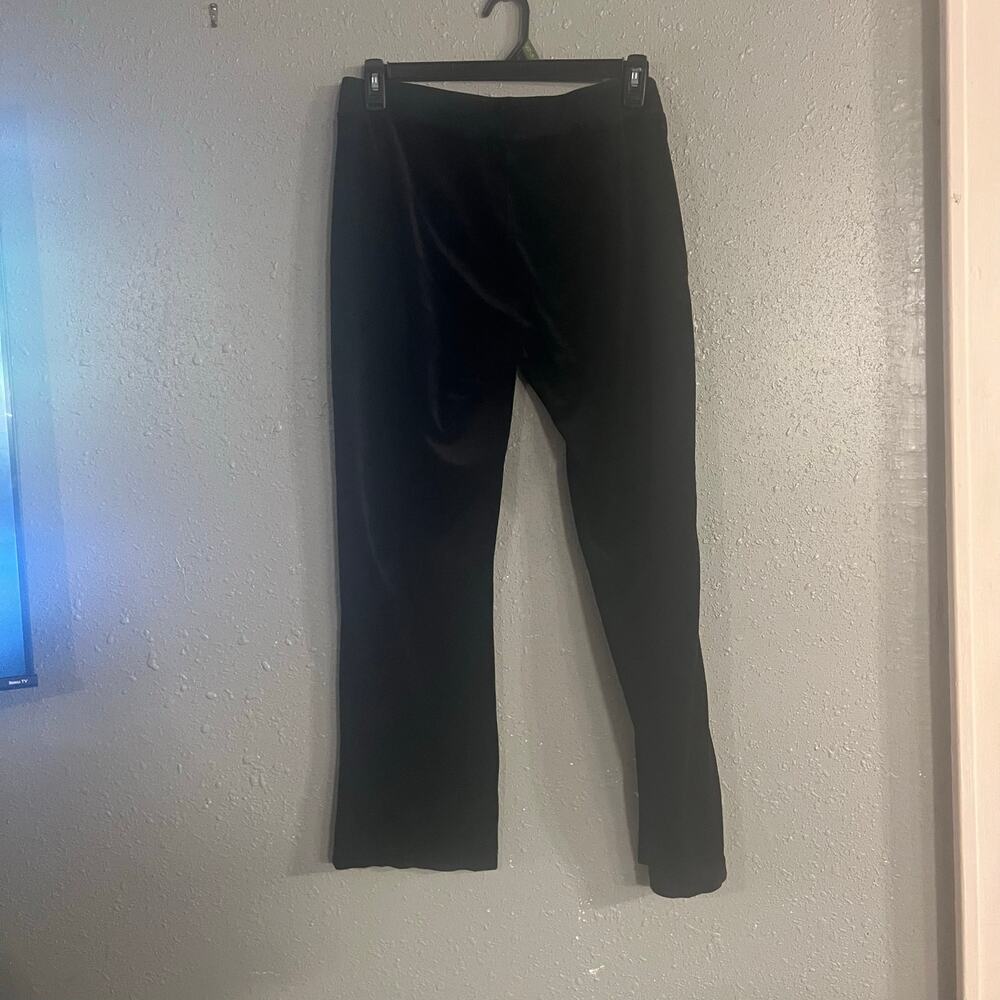 Vtg Young USA Womens Lg Low rise Black Lounge Pants Straight Leg 16" inseam 31" - Picture 8 of 14